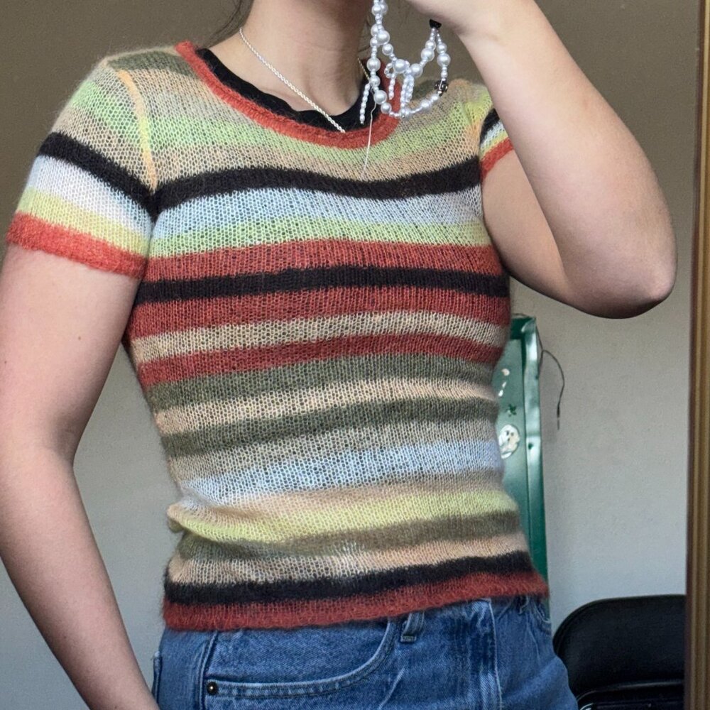 Women's striped sweater, size medium